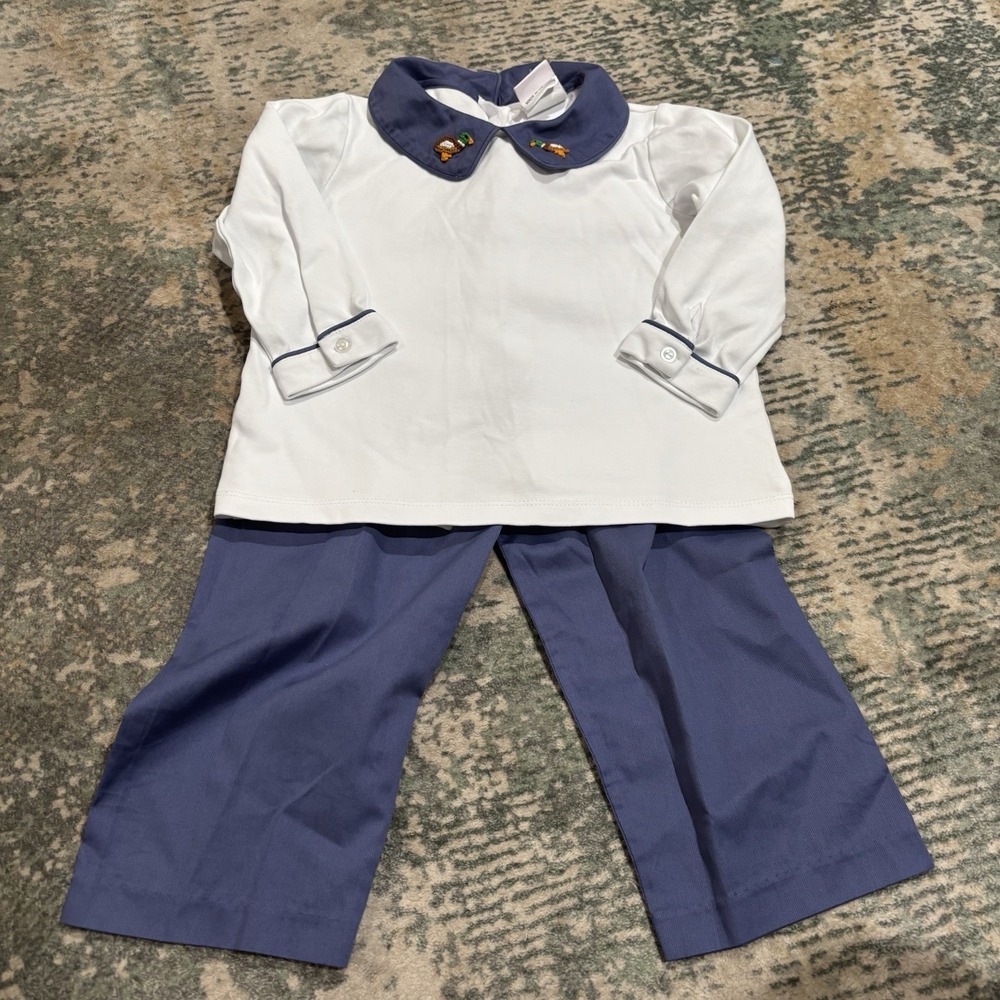 Stitchy Fish 2 Piece Size 5 Kids Mallard Duck Pants Shirt